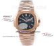 OE Factory 5713 Patek Philippe Nautilus Rose Gold Blue Face Swiss Copy Watches (2)_th.jpg